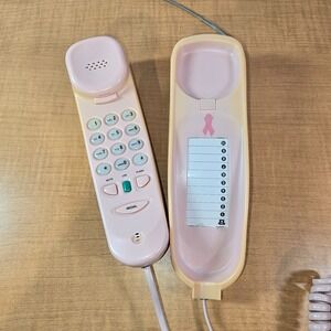 American Telecom Breast Cancer Pink Ribbon Corded Push Button Telephone UA2430FC